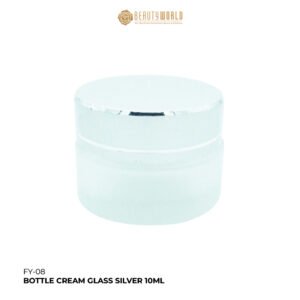 FY-08 - BOTTLE CREAM GLASS SILVER 10ML