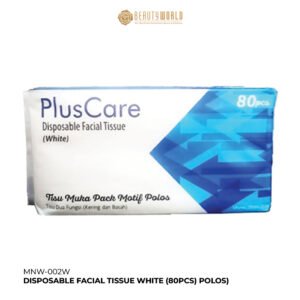 MNW-002W - DISPOSABLE FACIAL TISSUE WHITE (80PCS) POLOS