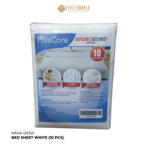 MNW-003W - BED SHEET WHITE (10 PCS)