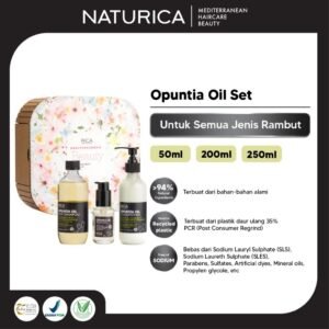 Naturica - Opuntia Oil Set ( Opuntia Oil Low Shampoo 250ml + Opuntia Oil Conditioner 200ml + Opuntia Oil Treatment 50ml)