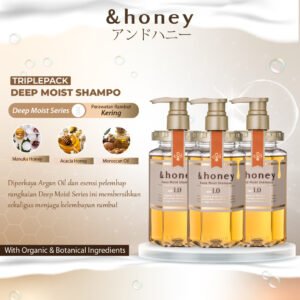 [TRIPLE-PACK] &honey Deep Moist Shampoo 1.0