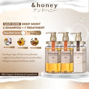 [SAVE MORE] &honey Deep Moist Shampoo 2 pcs & Treatment 1 pcs